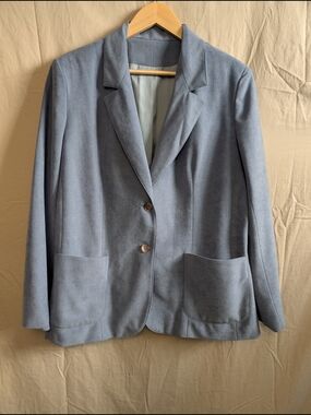 Women's Light Blue Tailored Blazer Jacket